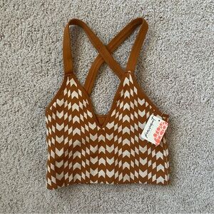 NWT Free People Movement Good Karma Chevron Crop